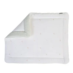 BÉABA Parcs Bébé Et Accessoires<Tapis De Parc - 75x95 Cm - Jersey - Forêt - Mousseline Vichy