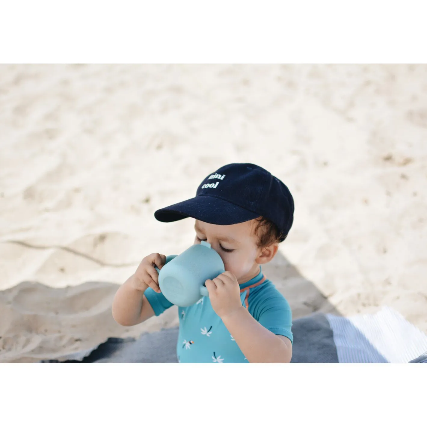 BÉABA Goûter Sain|Couverts Vaisselle Et Bavoirs<Tasse d'apprentissage silicone Bleu