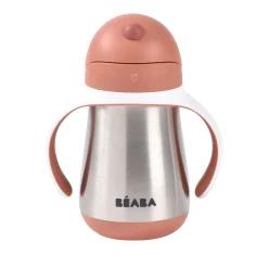 BÉABA Couverts Vaisselle Et Bavoirs|Biberons Et Accessoires<Tasse paille inox 250ml Terracotta