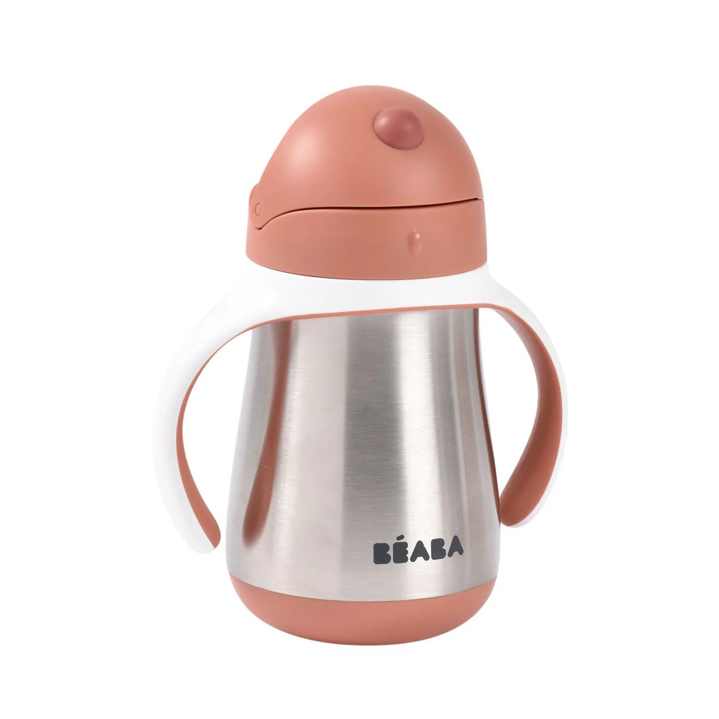 BÉABA Couverts Vaisselle Et Bavoirs|Biberons Et Accessoires<Tasse paille inox 250ml Terracotta