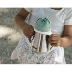 BÉABA Couverts Vaisselle Et Bavoirs<Tasse paille inox 250ml Vert sauge