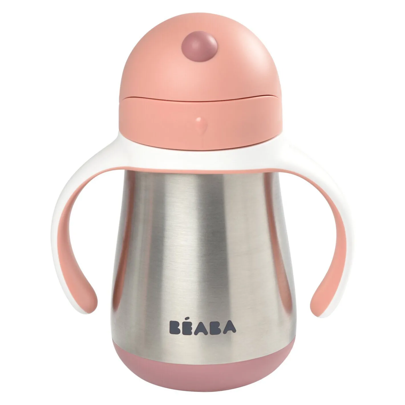 BÉABA Couverts Vaisselle Et Bavoirs|Biberons Et Accessoires<Tasse paille inox 250ml Vieux rose