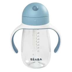 BÉABA Couverts Vaisselle Et Bavoirs|Biberons Et Accessoires<Tasse paille 300ml Bleu