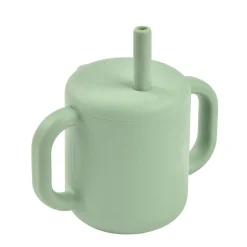 BÉABA Couverts Vaisselle Et Bavoirs|Biberons Et Accessoires<Tasse paille silicone Vert sauge